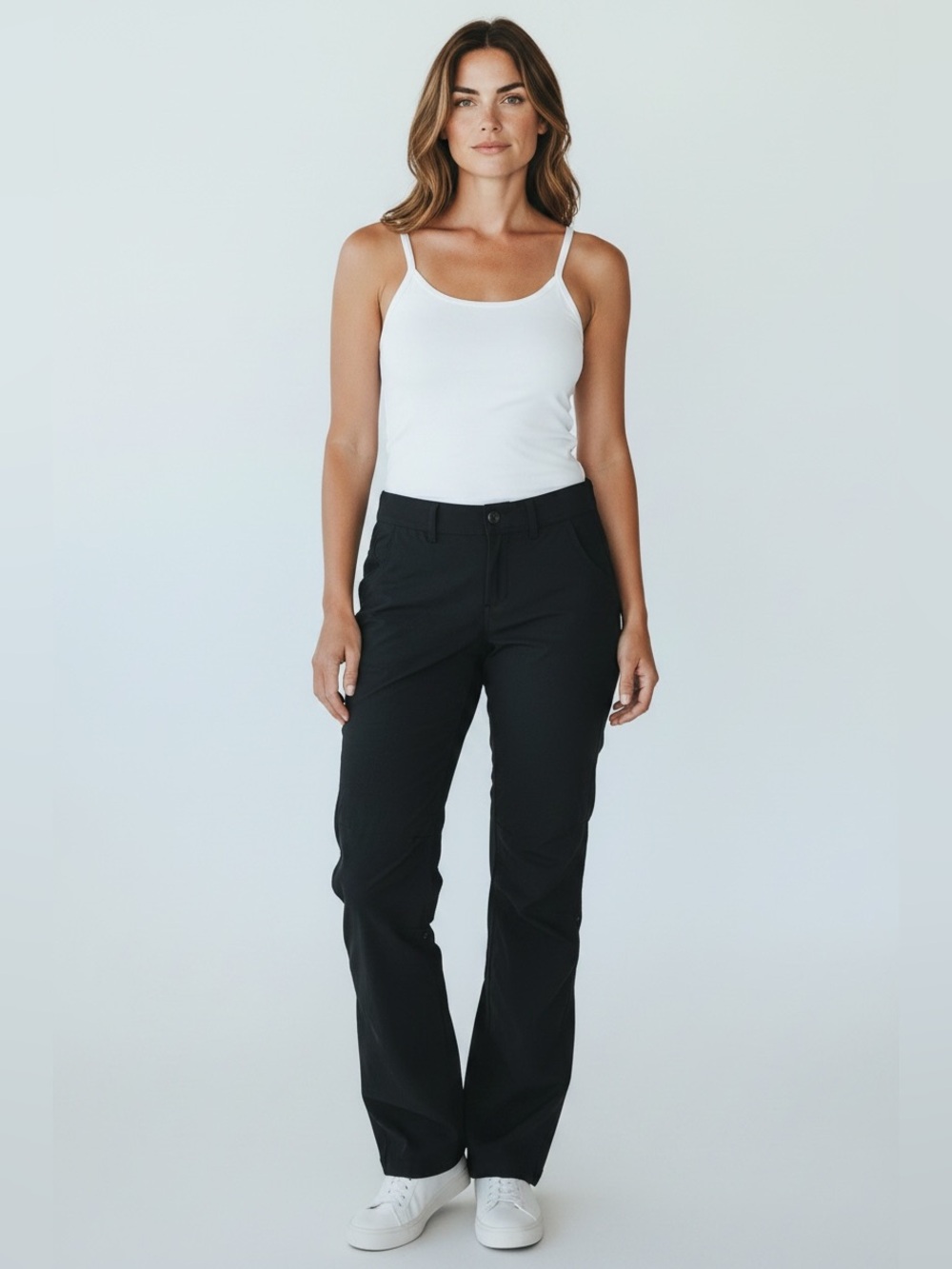 prAna Black Halle Convertible Hiking Pants Stretch Zion Water Resistant Size 6